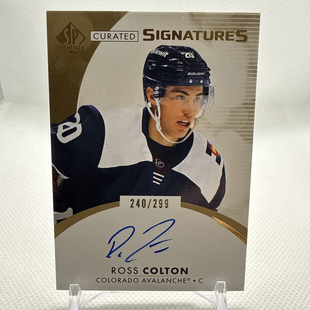 Ross Colton 2023-24 SP Authentic Curated Signatures /299 Colorado Avalanche