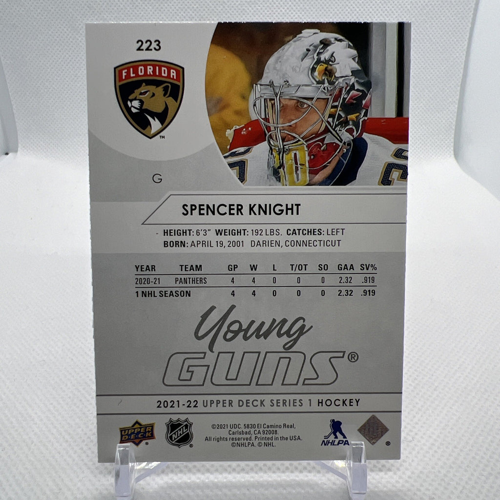 Spencer Knight 2021-22 Upper Deck Young Guns RC Florida Panthers