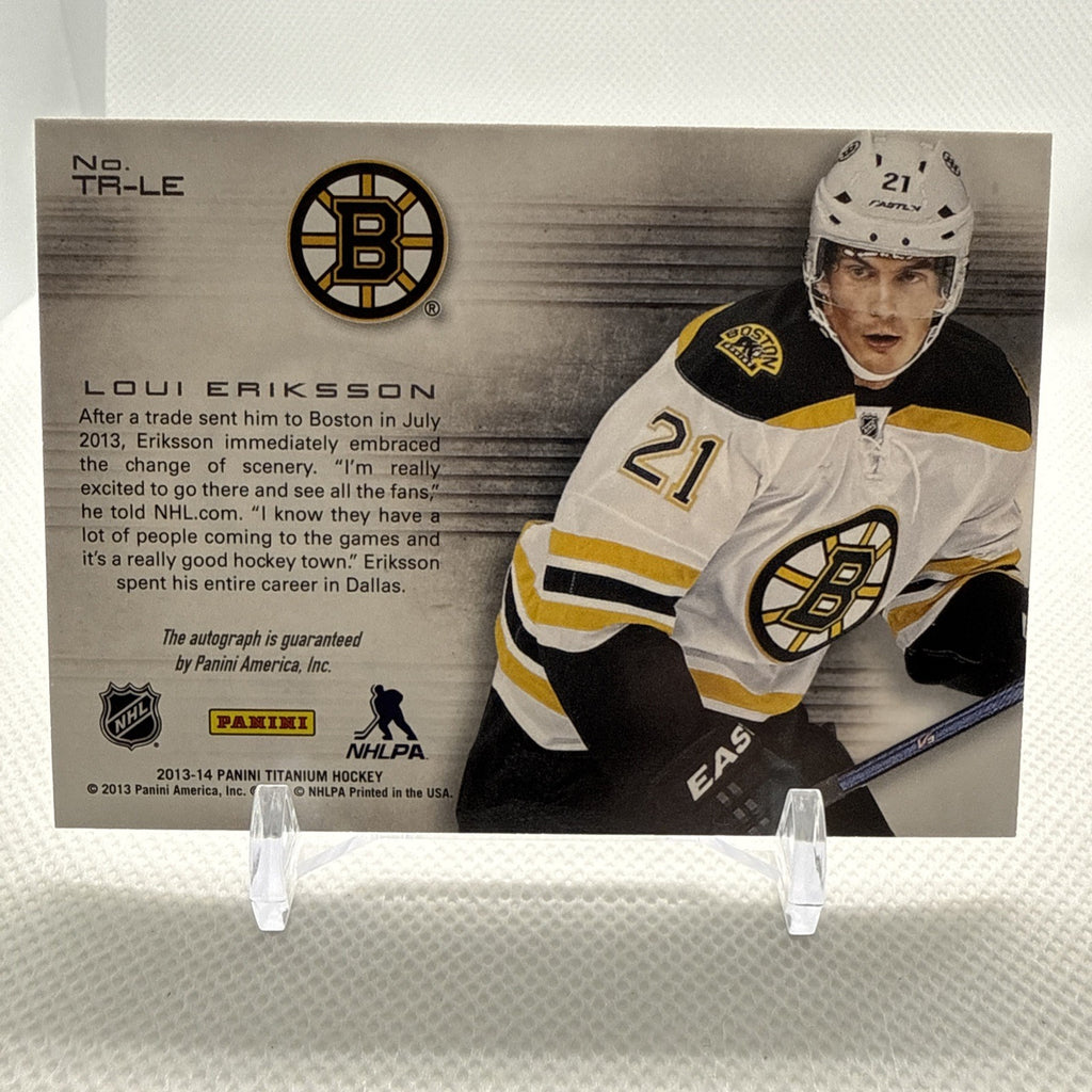 Loui Eriksson 2013-14 Panini Titanium Reserve Auto Boston Bruins