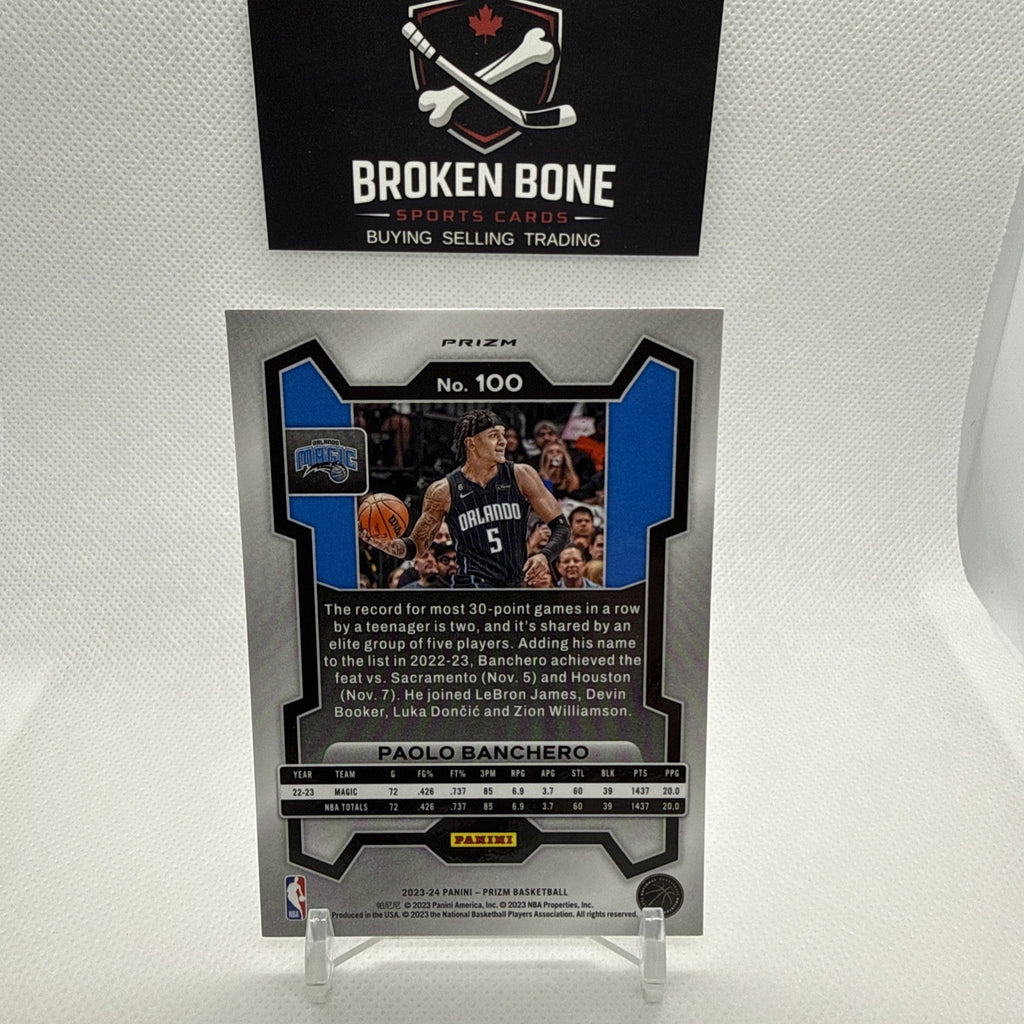 Paolo Banchero 2023-24 Panini Prizm Silver Prizm #100 Magic