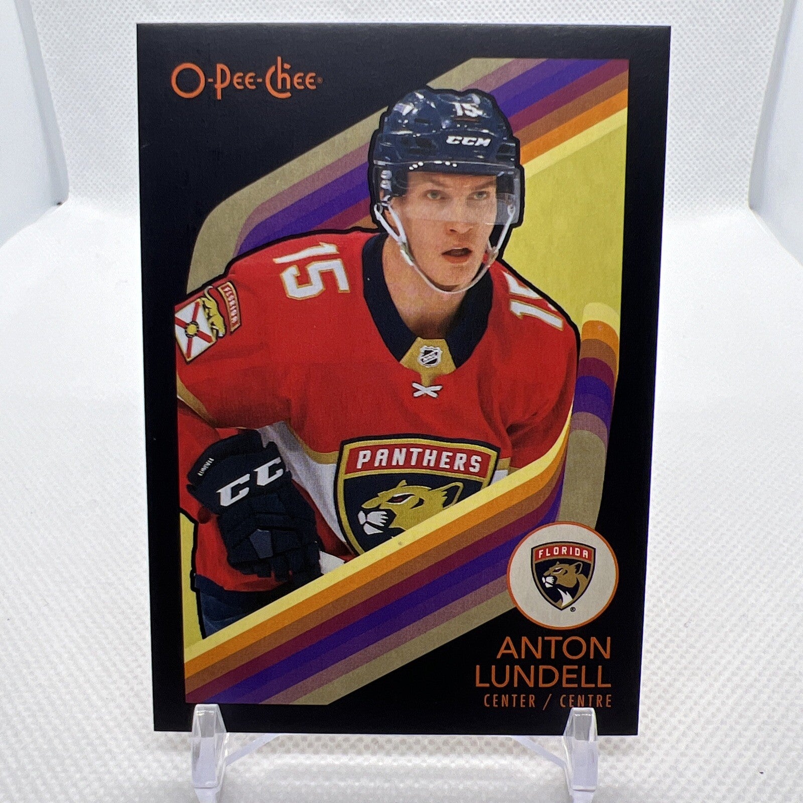 Anton Lundell 2023-24 O-Pee-Chee Retro Black Parallel /100 Florida Panthers