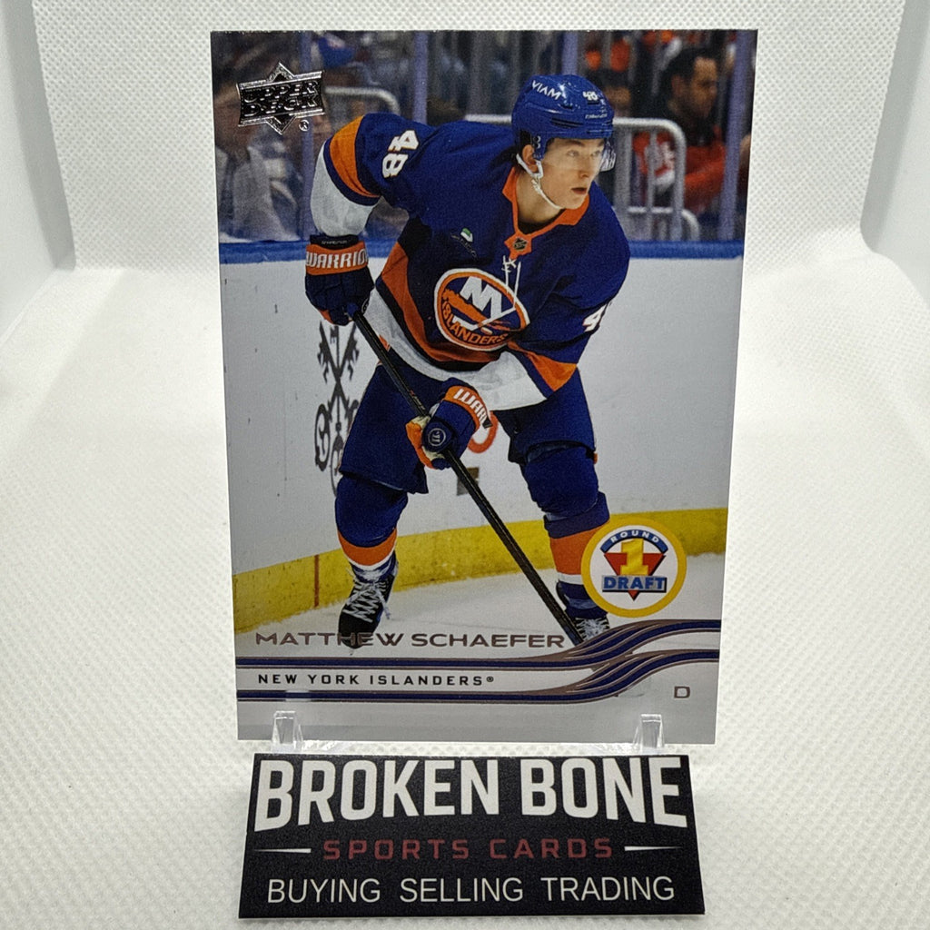 Matthew Schaefer 2025-26 Upper Deck 1st Round Draft Rookie New York Islanders