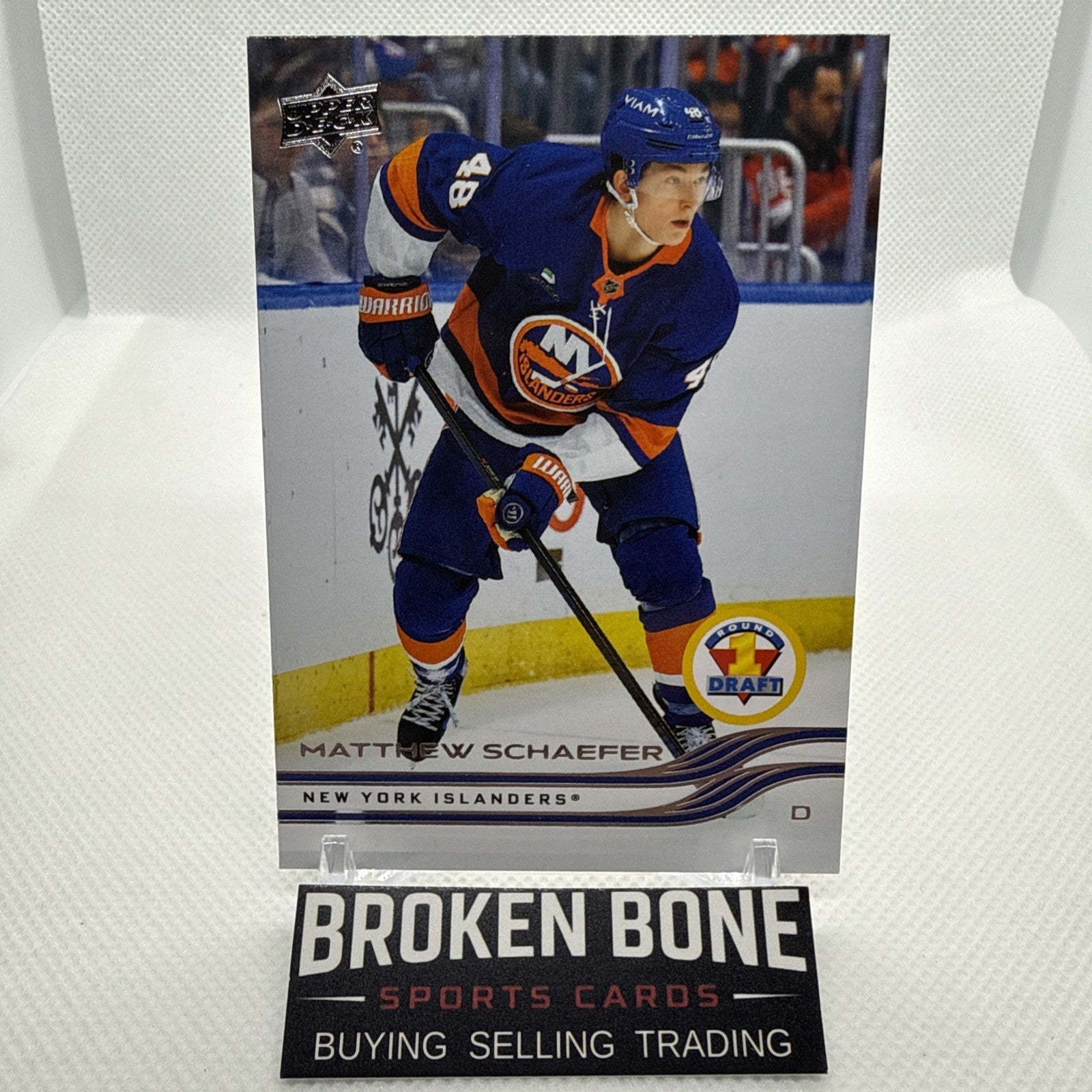 Matthew Schaefer 2025-26 Upper Deck 1st Round Draft Rookie New York Islanders