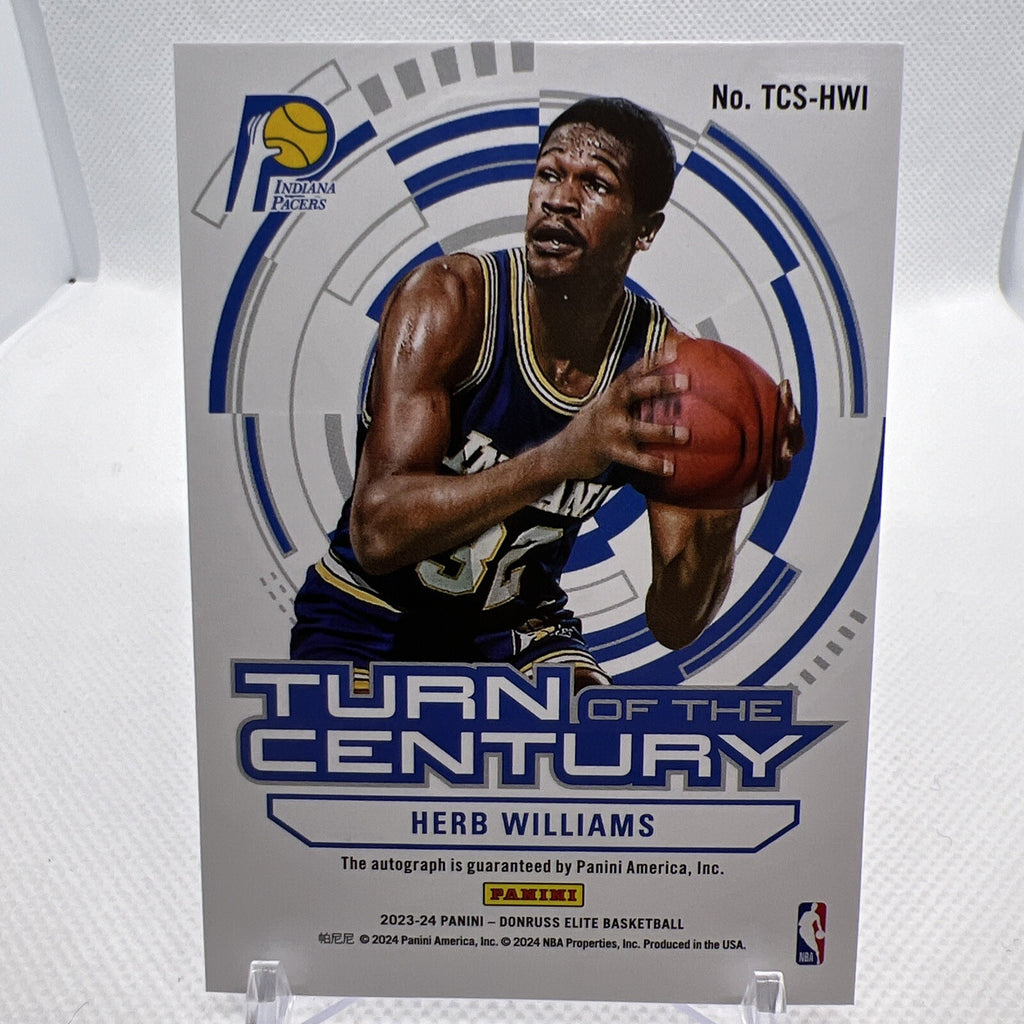 Herb Williams 2023-24 Donruss Elite Turn of the Century Blue /25 Indiana Pacers