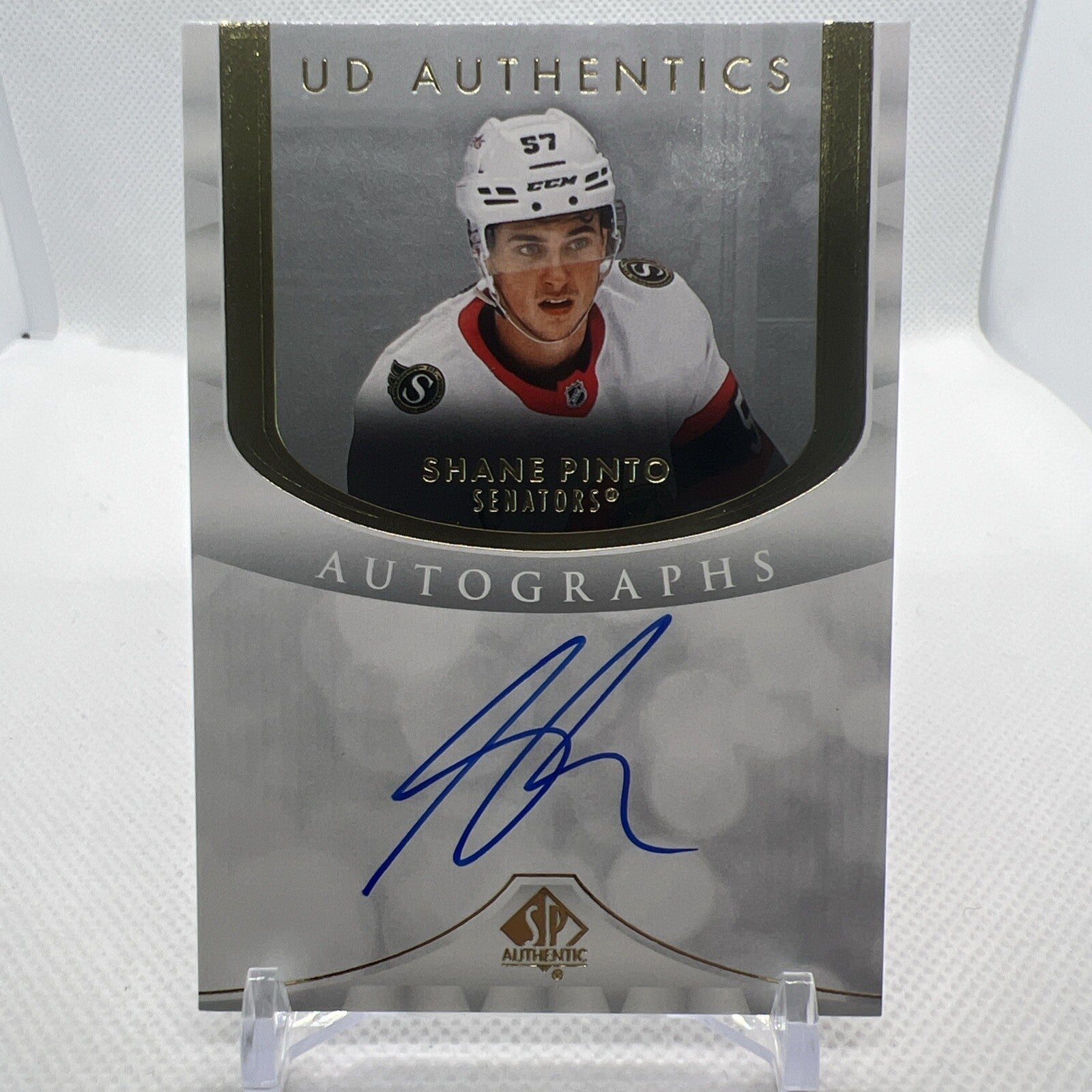 Shane Pinto 2023-24 SP Authentic UD Authentics Ottawa Senators