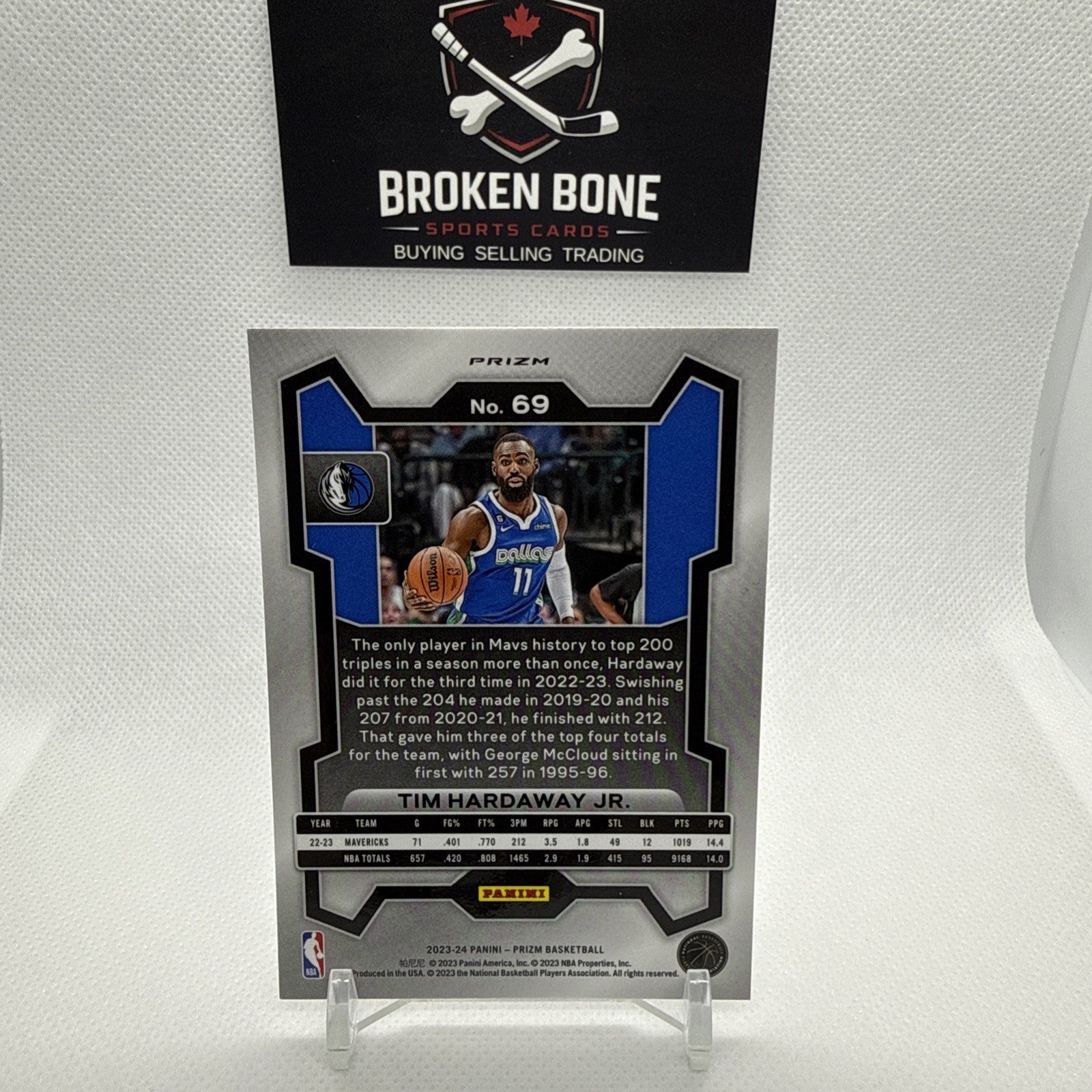 Tim Hardaway Jr 2023-24 Panini Prizm Silver Prizm #69 Mavericks