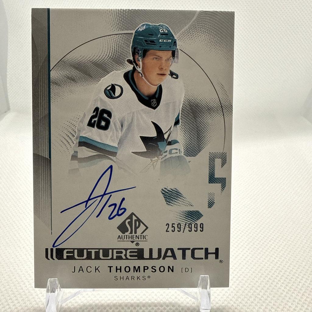 Jack Thompson 2024-25 SP Authentic Future Watch Auto San Jose Sharks