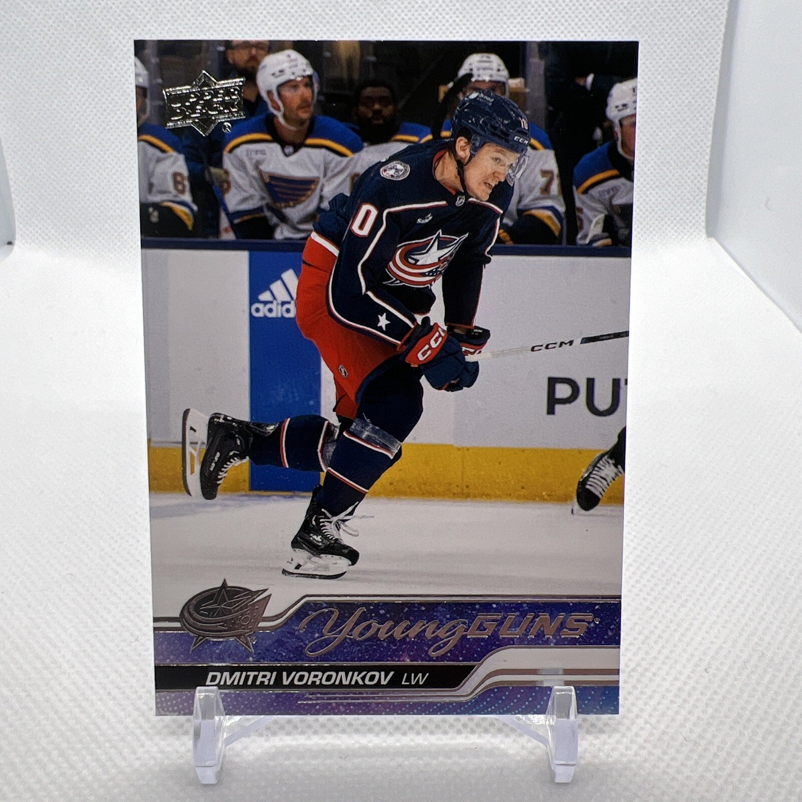 Dmitri Voronkov 2023-24 Upper Deck Young Guns Rookie Columbus Blue Jackets 2 RC