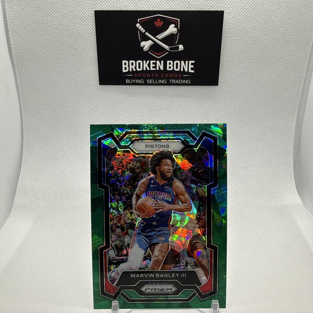 Marvin Bagley 2023-24 Panini Prizm Green Cracked Ice SSP #234 Pistons
