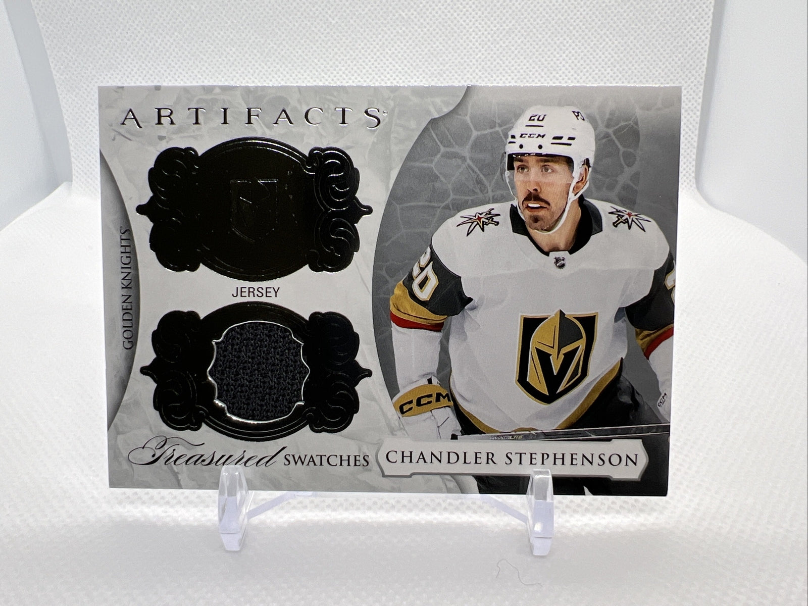 Chandler Stephenson 23-23 UD Artifacts Treasured Swatches Game Used Jersey