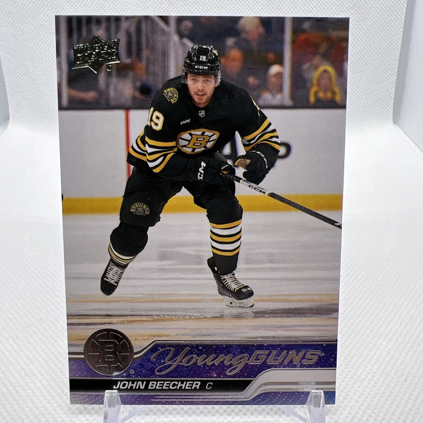 John Beecher 2023-24 Upper Deck Young Guns Rookie Boston Bruins 3 RC
