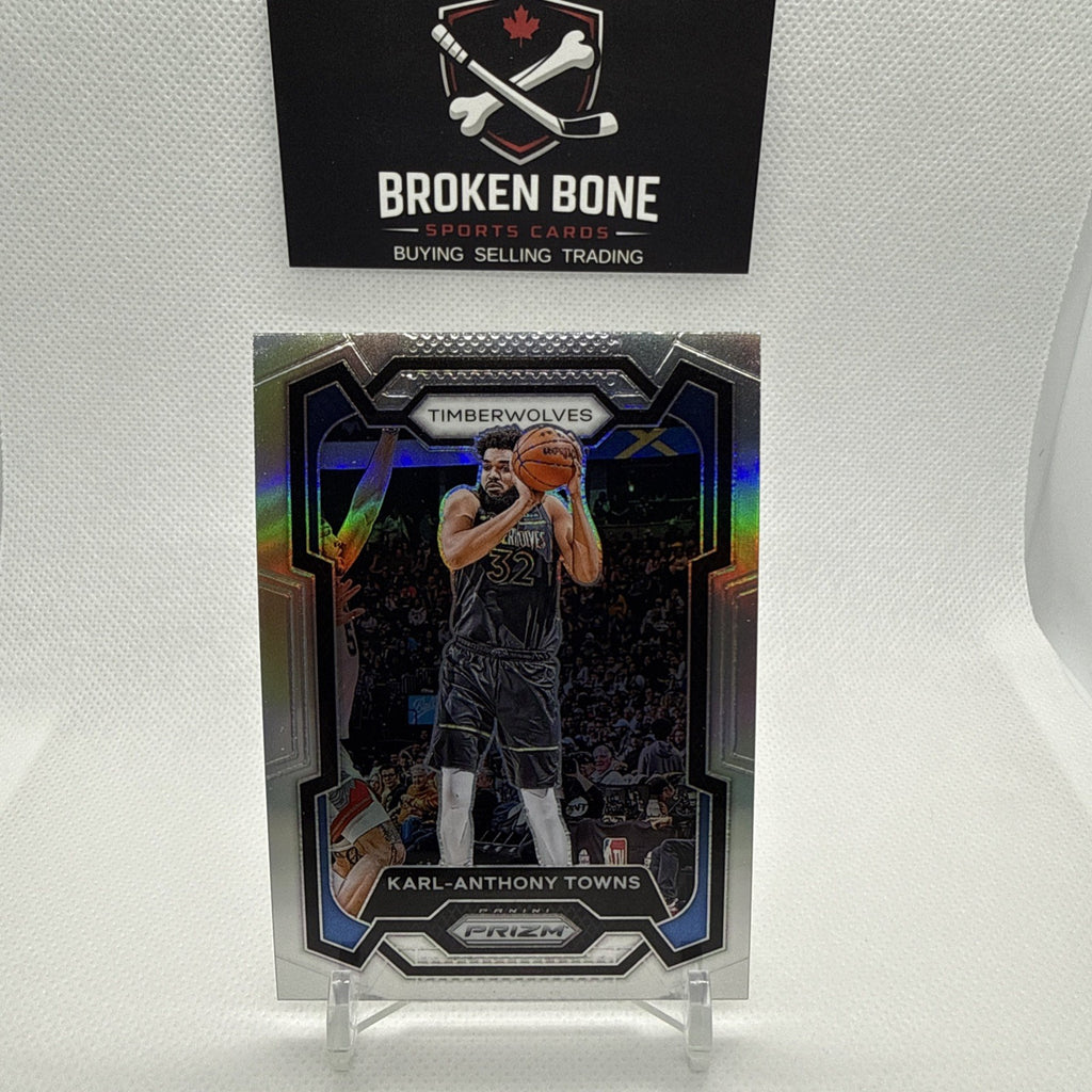 Karl-Anthony Towns 2023-24 Panini Prizm Silver Prizm #78 Timberwolves