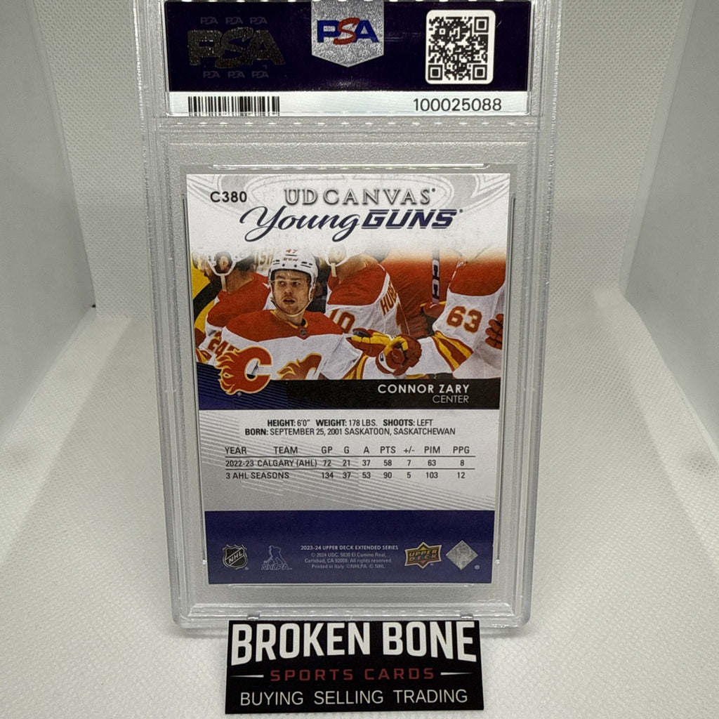 Connor Zary 2023-24 Upper Deck Young Guns Canvas Rookie Calgary Flames RC