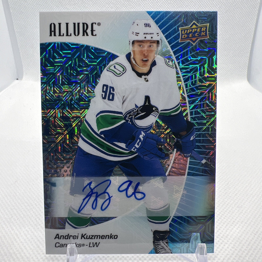 Andrei Kuzmenko 2023-24 Allure Blue Line Auto /35 Vancouver Canucks