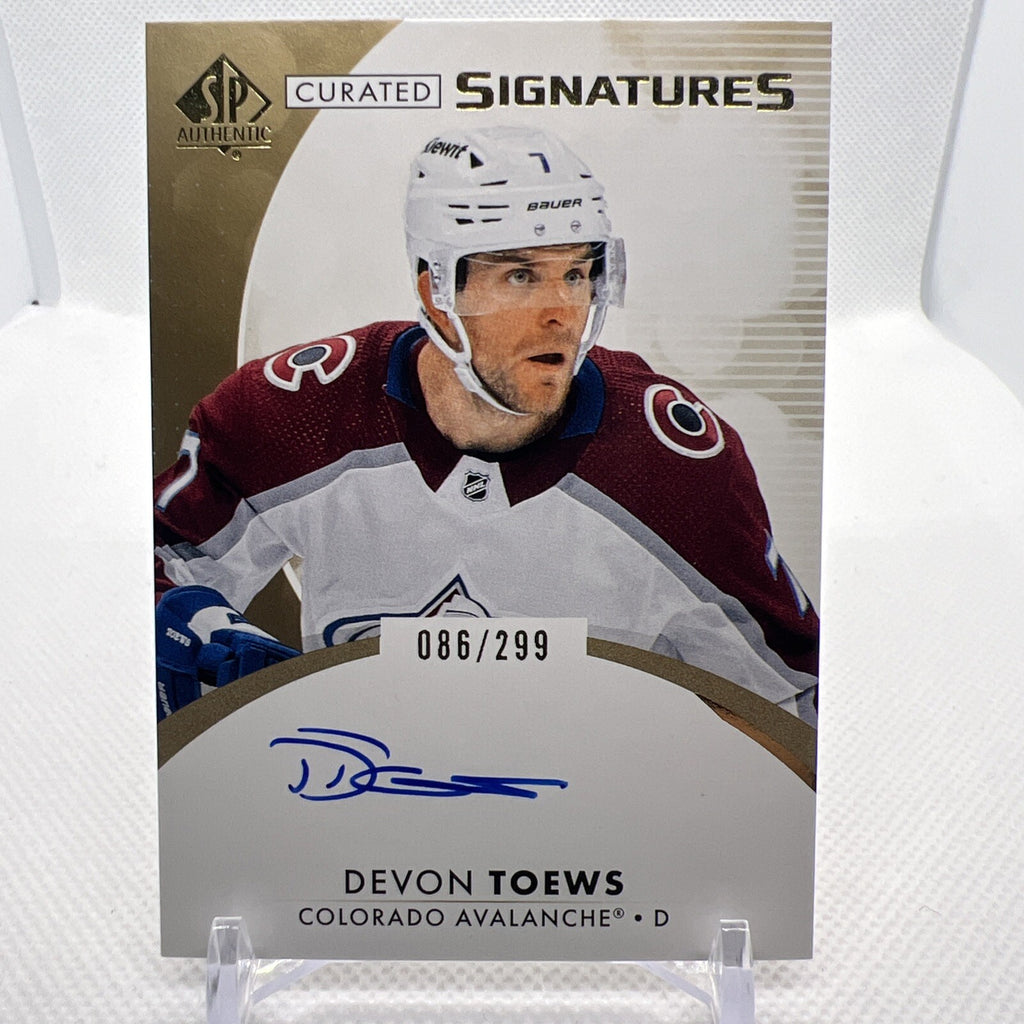 Devon Toews 2023-24 SP Authentic Curated Signatures /299 Colorado Avalanche