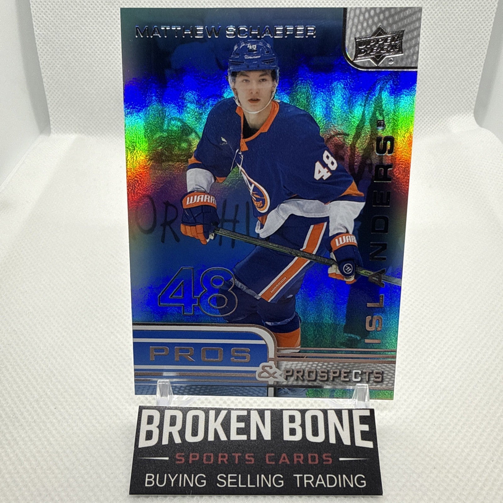 Matthew Schaefer 2025-26 Upper Deck Pros and Prospects Rookie New York Islanders