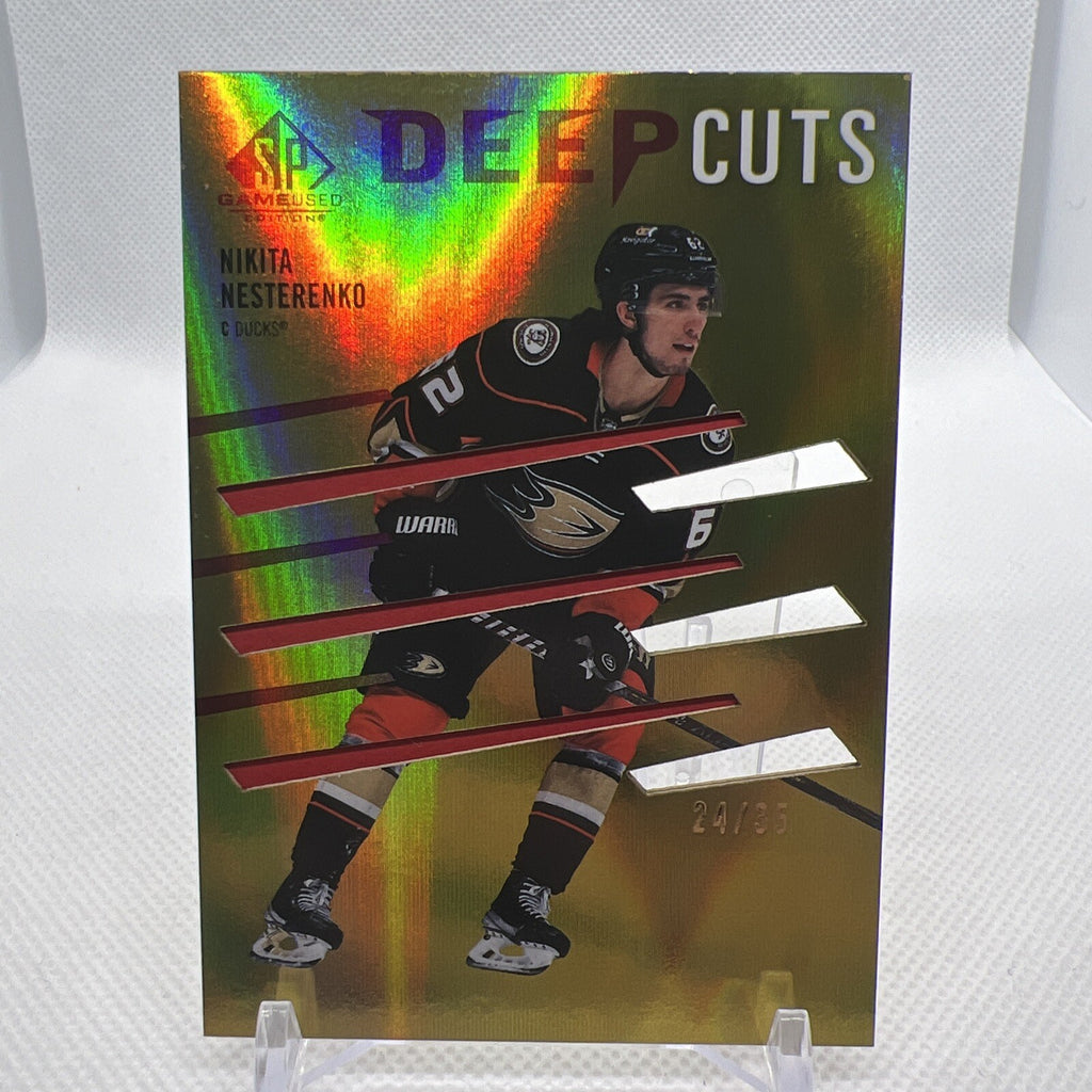 Nikita Nesterenko 2023-24 SP Game Used Deep Cuts Rookie /35 Anaheim Ducks