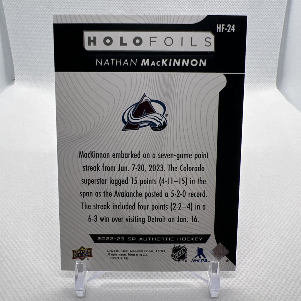 Nathan Mackinnon 2022-23 SP Authentic HoloFoils SSP Colorado Avalanche