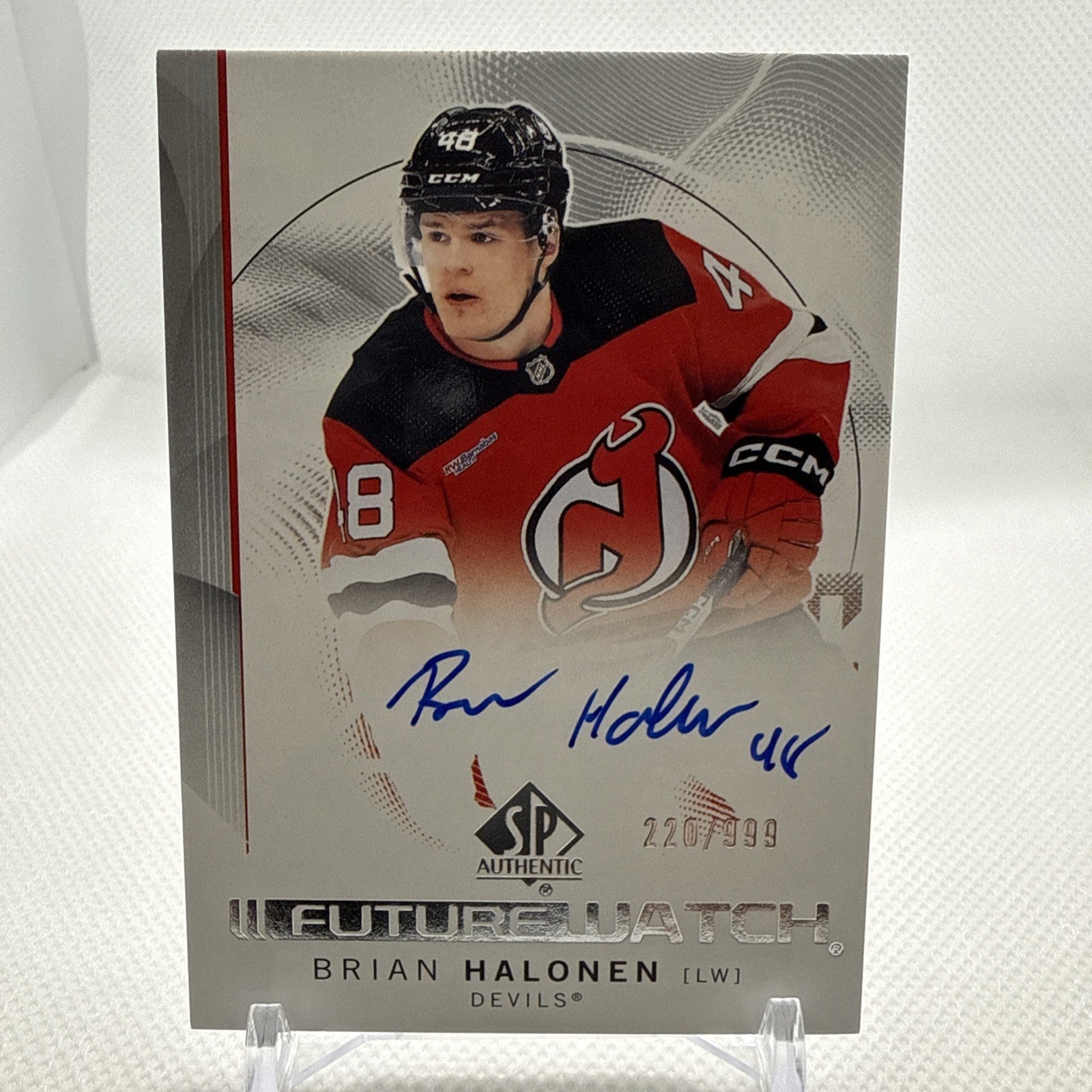Brian Halonen 2024-25 SP Authentic Future Watch Auto /999 New Jersey Devils