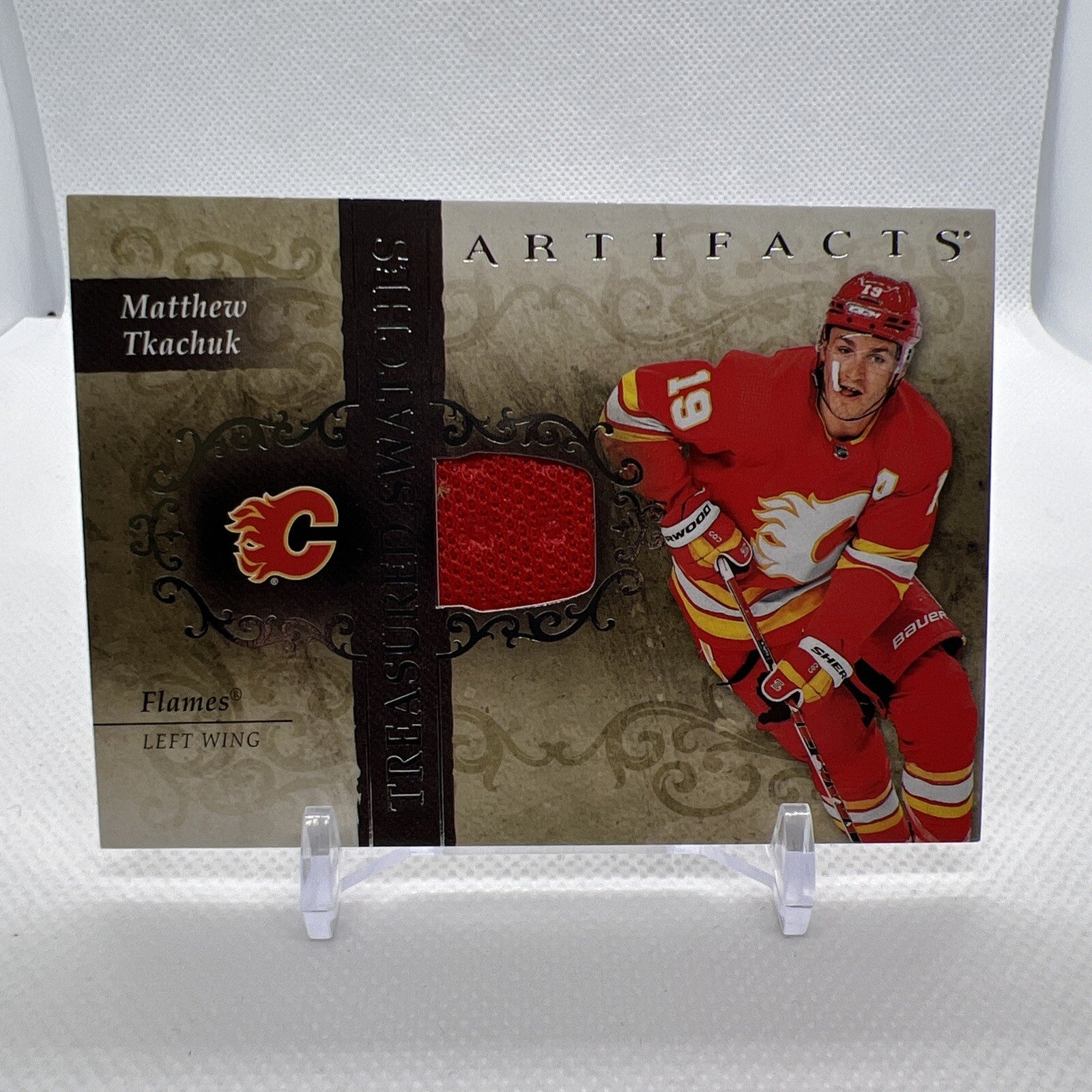 Matthew Tkachuk 2021-22 Artifacts Treasured Swatches Calgary Flames