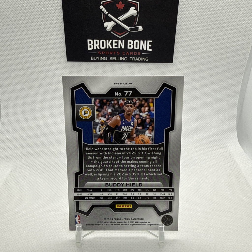 Buddy Hield 2023-24 Panini Prizm Silver Prizm #77 Pacers