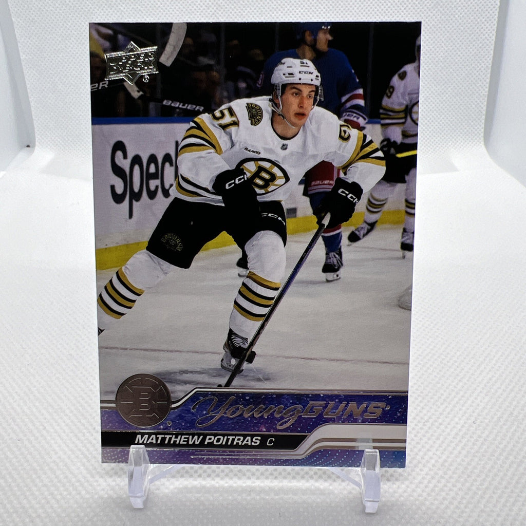 Matthew Poitras 2023-24 Upper Deck Young Guns Rookie Boston Bruins 5 RC