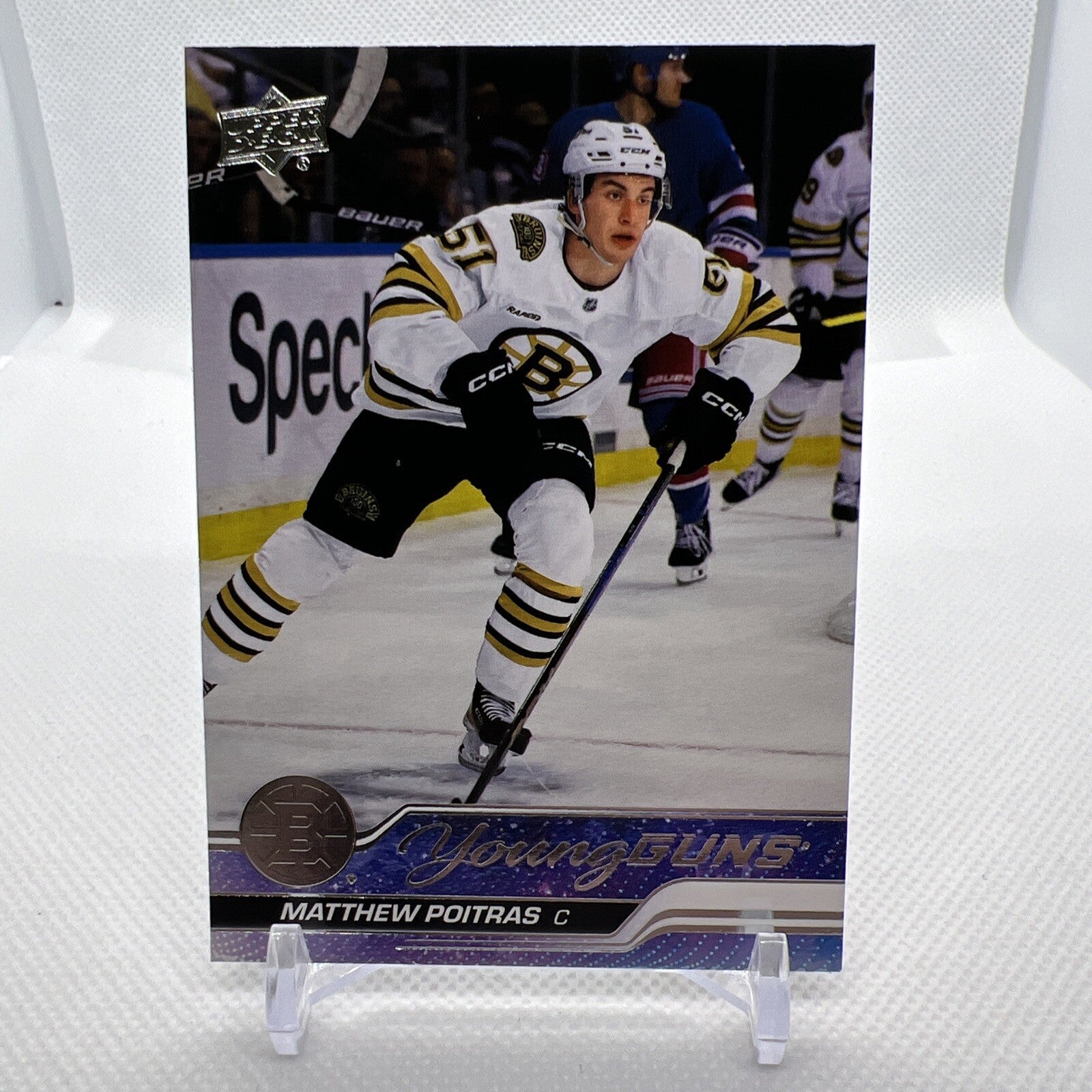 Matthew Poitras 2023-24 Upper Deck Young Guns Rookie Boston Bruins 5 RC