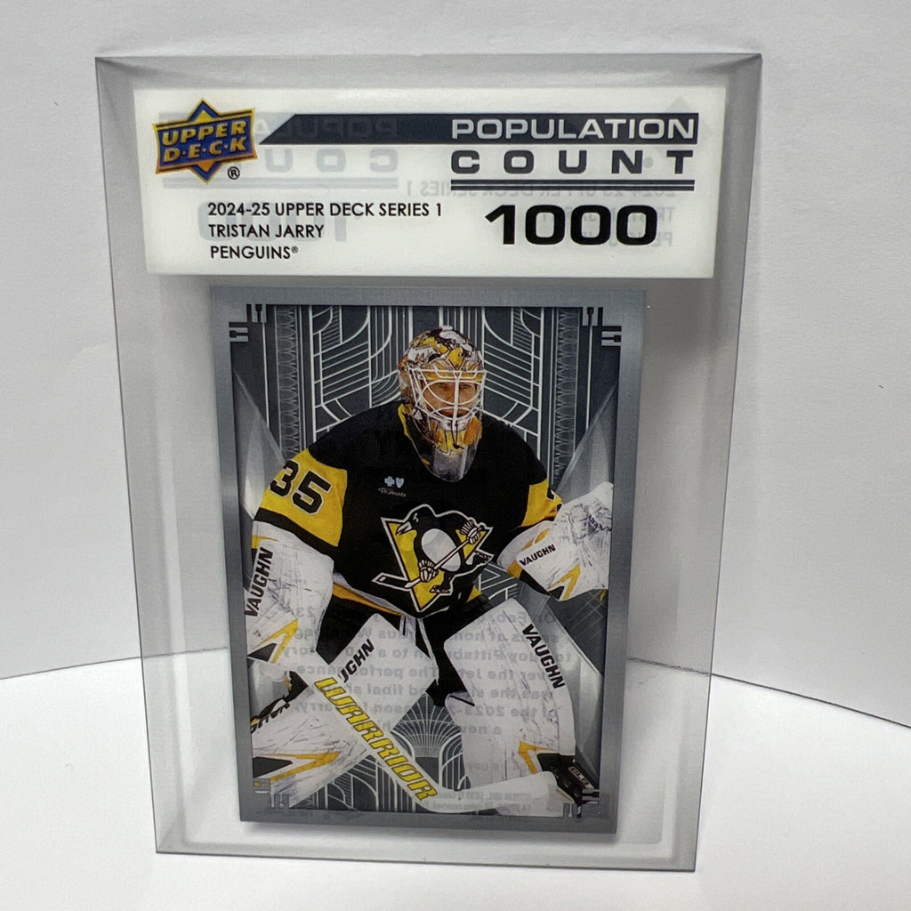 Tristan Jarry 2024-25 Upper Deck Population Count 1000 Pittsburgh Penguins