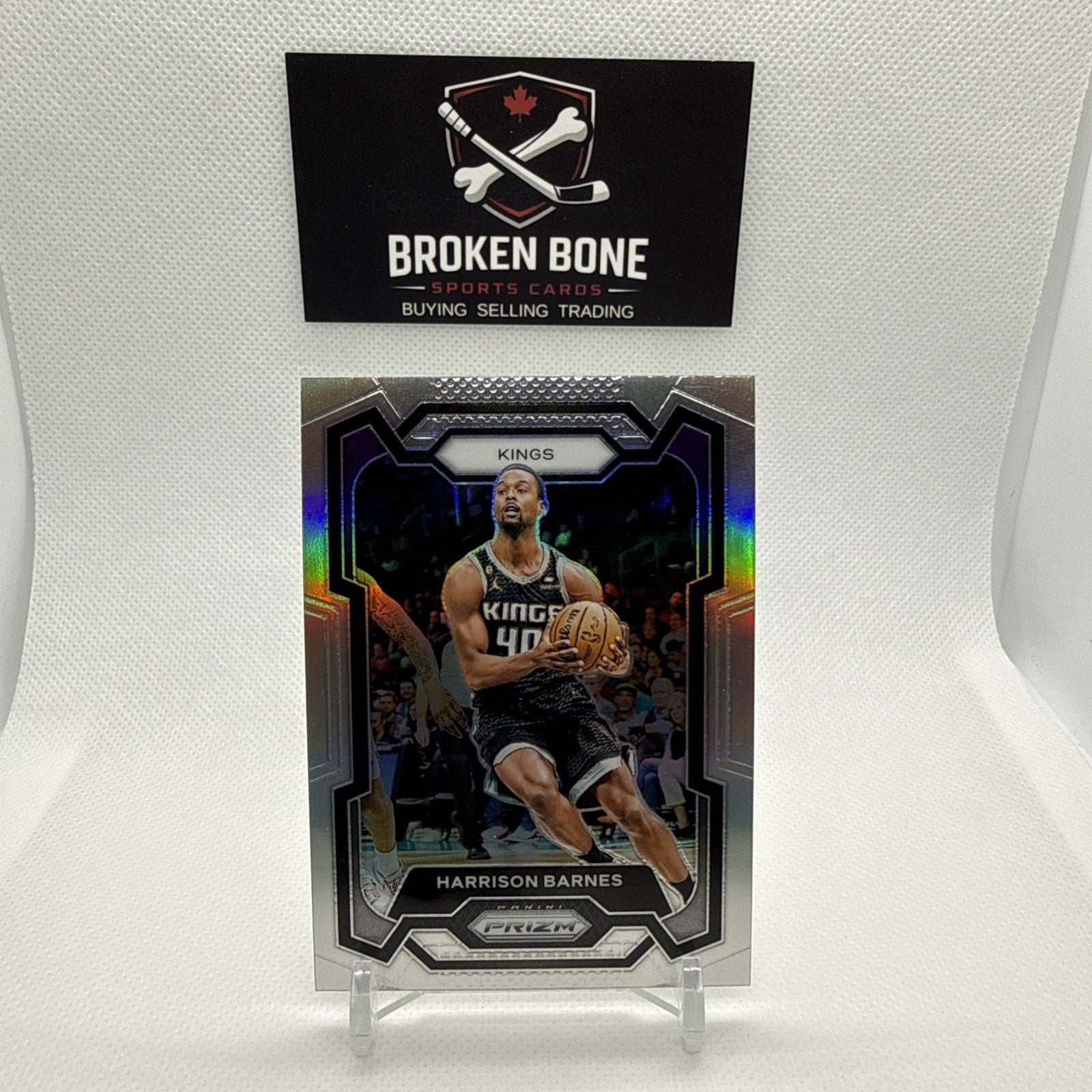 Harrison Barnes 2023-24 Panini Prizm Silver Prizm #221 Kings