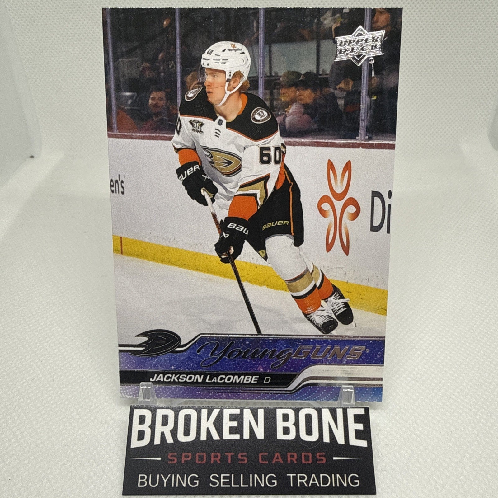 Jackson Lacombe 2023-24 Upper Deck Young Guns Rookie Anaheim Ducks RC