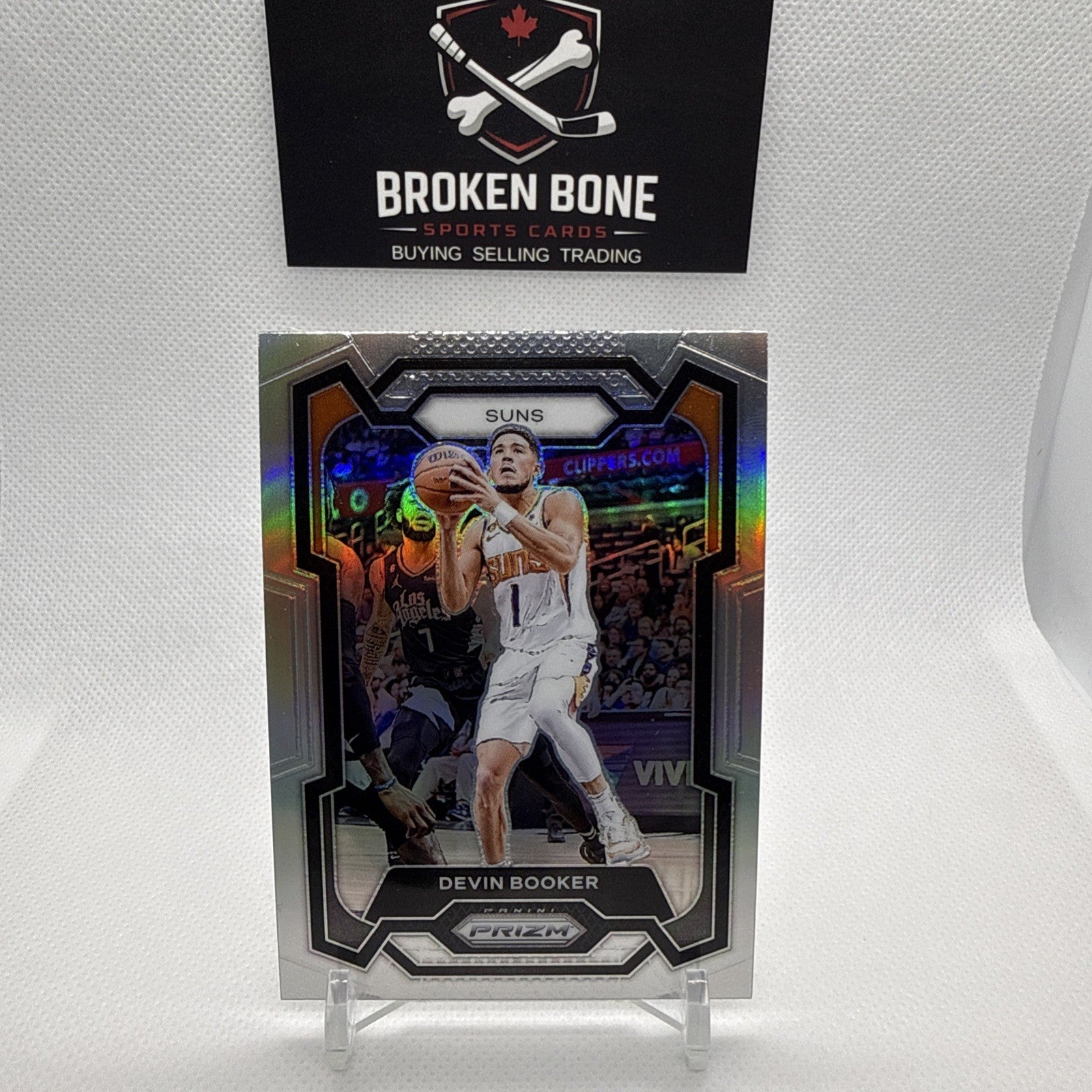 Devin Booker 2023-24 Panini Prizm Silver Prizm #58 Suns
