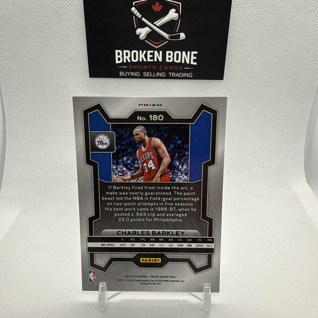 Charles Barkley 2023-24 Panini Prizm Silver Prizm #180 76ers