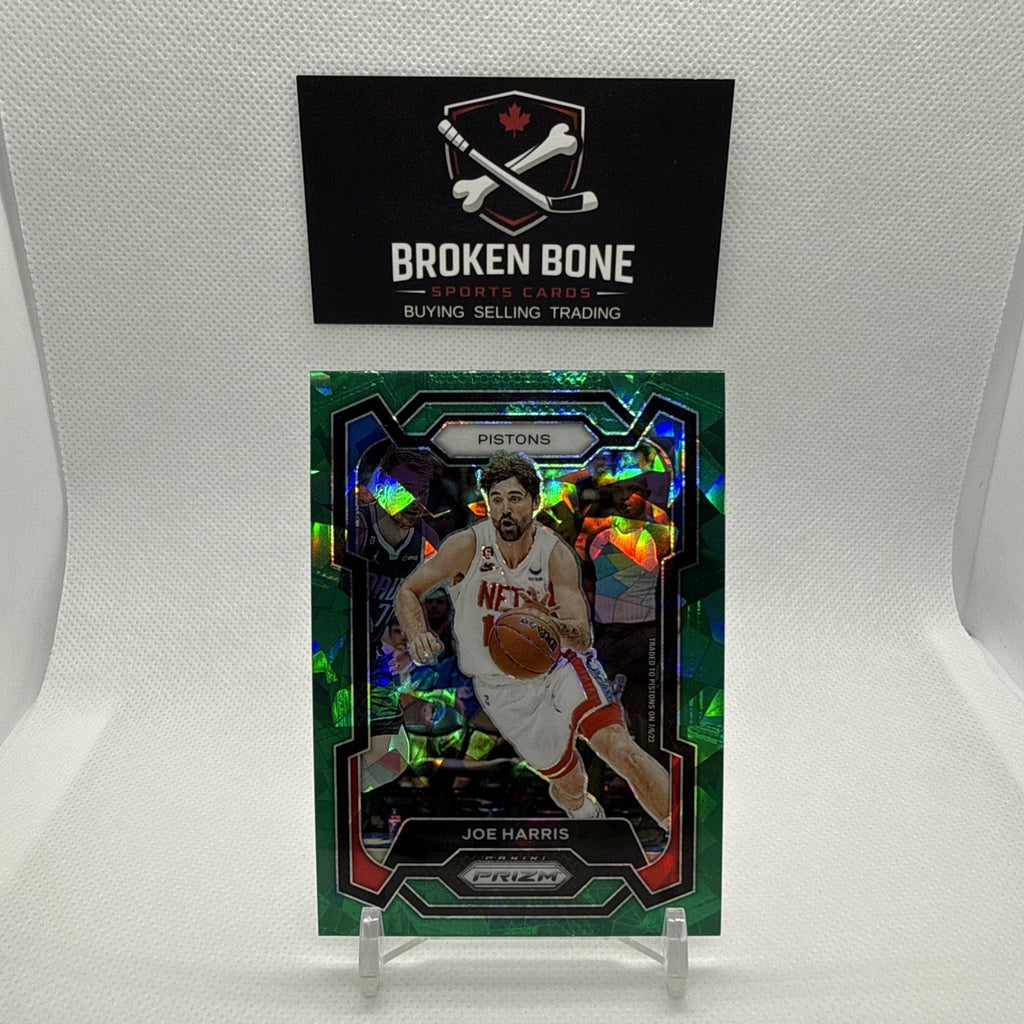 Joe Harris 2023-24 Panini Prizm Green Cracked Ice SSP #216 Pistons