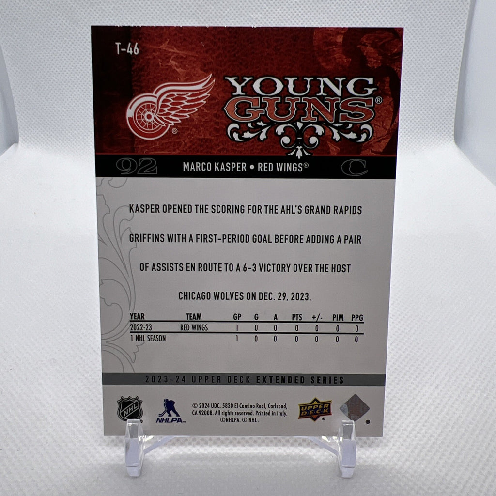 Marco Kasper 2023-24 Upper Deck Retro Young Guns Detroit RedWings RC