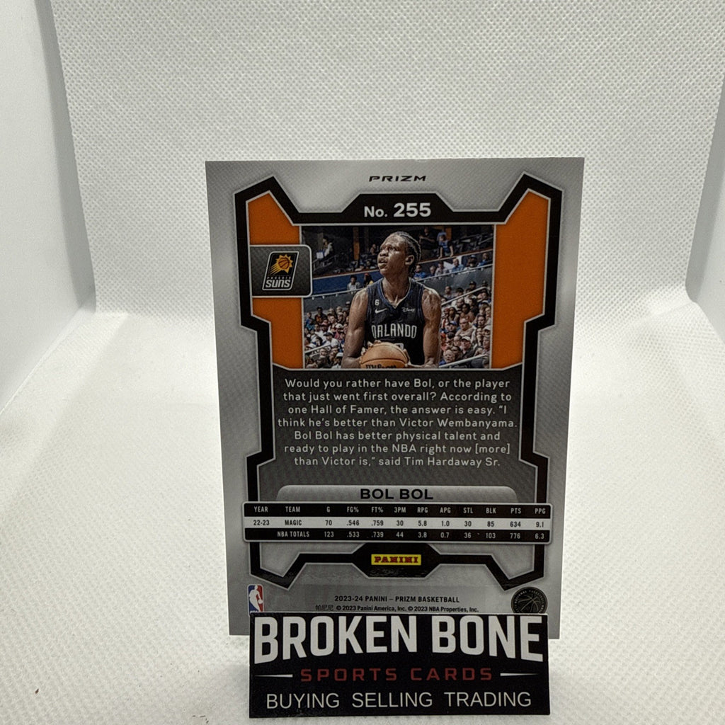 Bol Bol 2023-24 Panini Prizm Green Cracked Ice SSP #255 Suns