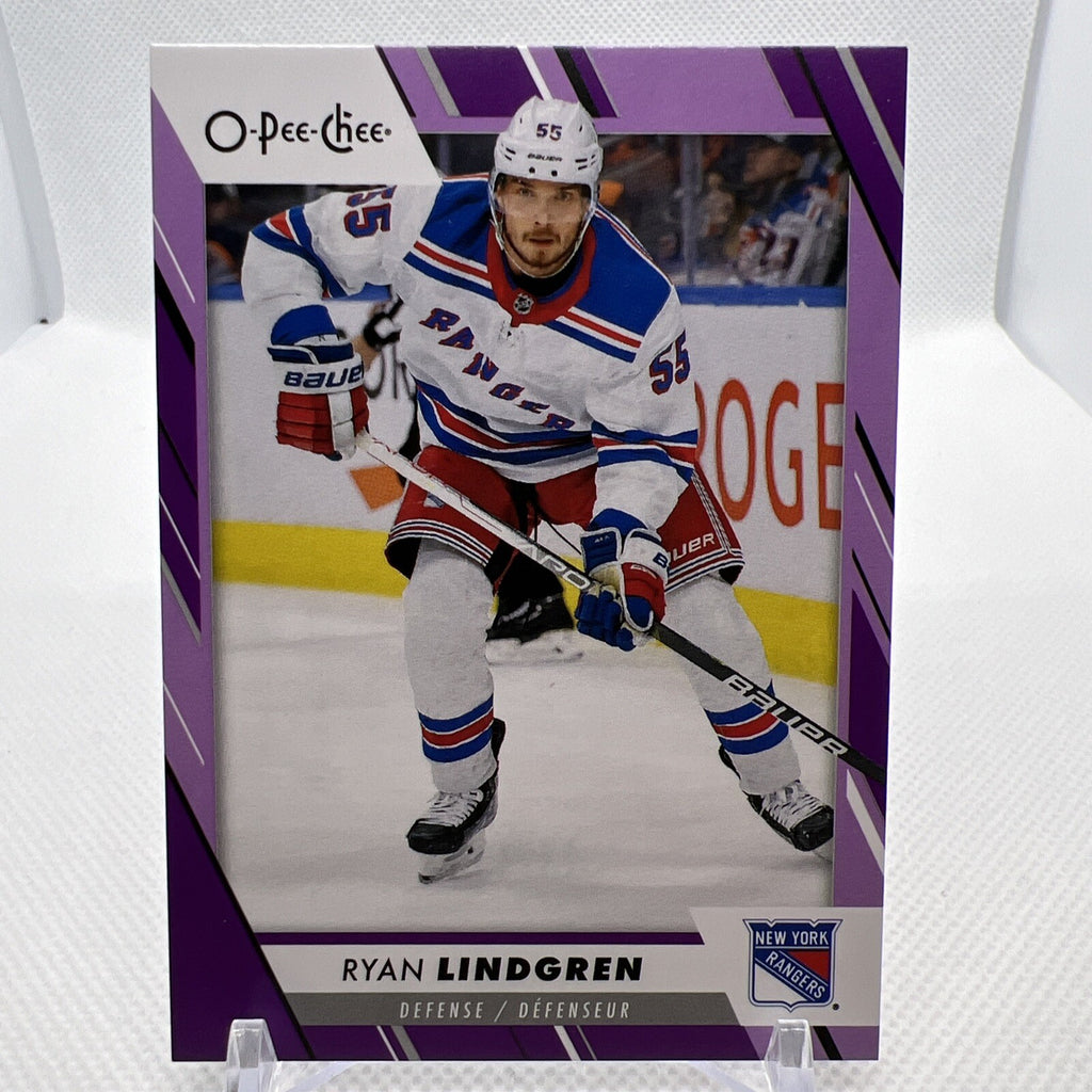 Ryan Lindgren 2023-24 O-Pee-Chee Purple Parallel /49 New York Rangers