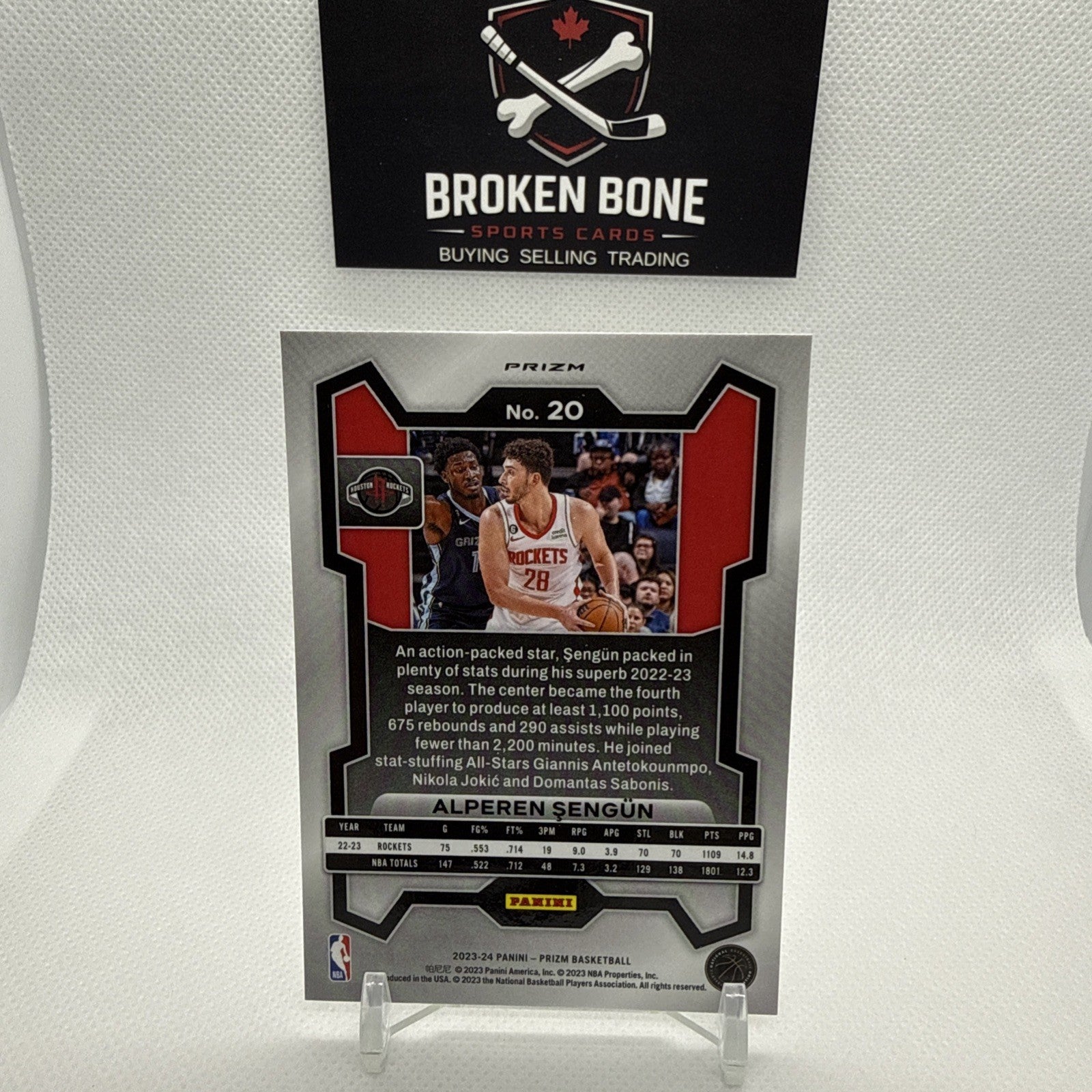 Alperen Sengun 2023-24 Panini Prizm Silver Prizm #20 Rockets