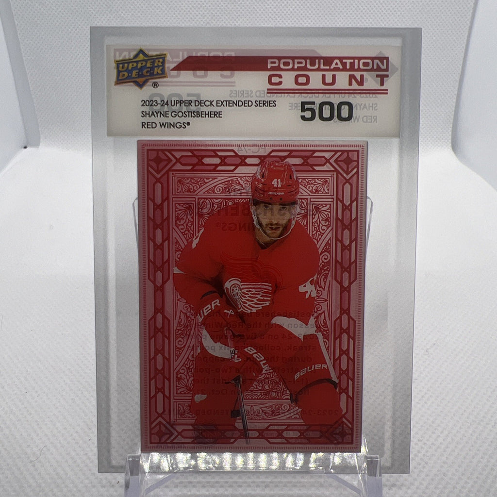 Shayne Gostisbehere 2023-24 Upper Deck Population Count 500 Detroit Redwings