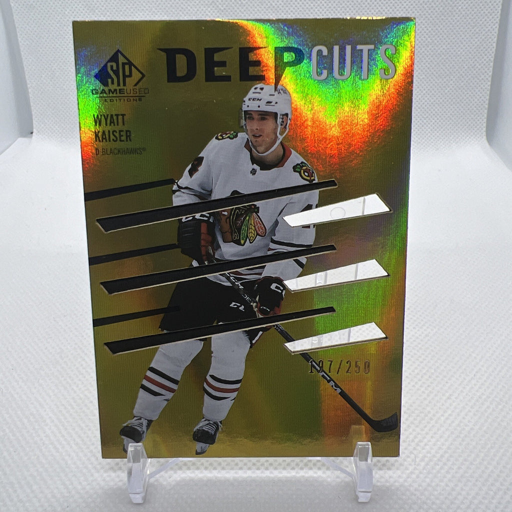 Wyatt Kaiser 2023-24 SP Game Used Deep Cuts /250 Chicago Blackhawks