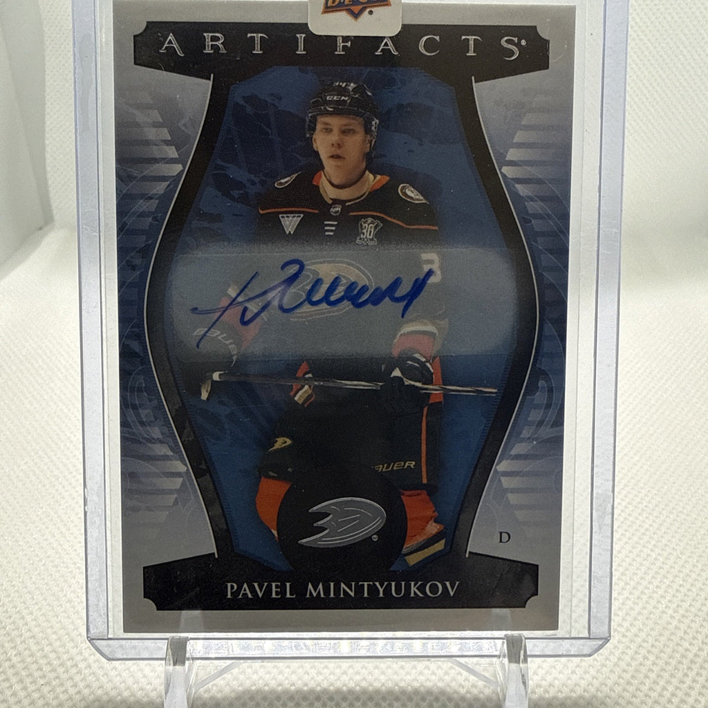 Pavel Mintyukov 2023-24 Artifacts Redemption Rookie Auto Anaheim Ducks