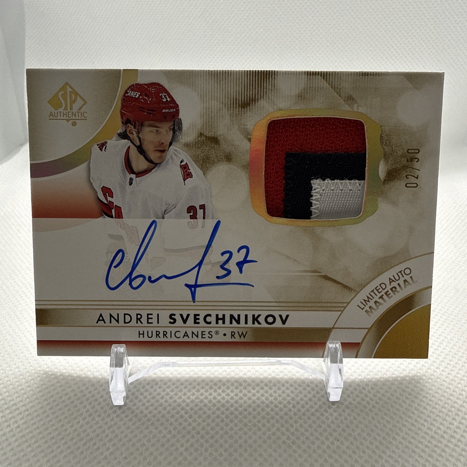 Andrei Svechnikov 2023-24 SP Authentic Limited Auto Material /50