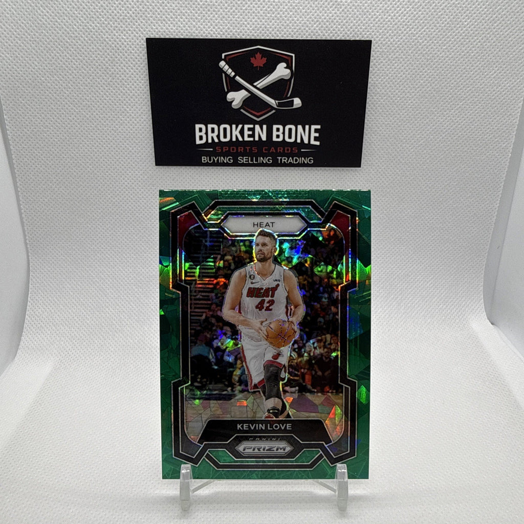 Kevin Love 2023-24 Panini Prizm Green Cracked Ice SSP #47 Heat