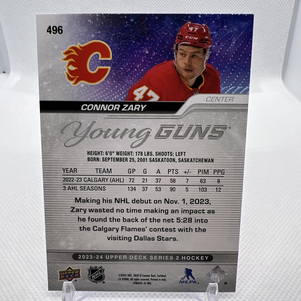 Connor Zary 2023-24 Upper Deck Young Guns Rookie Calgary Flames 1 RC