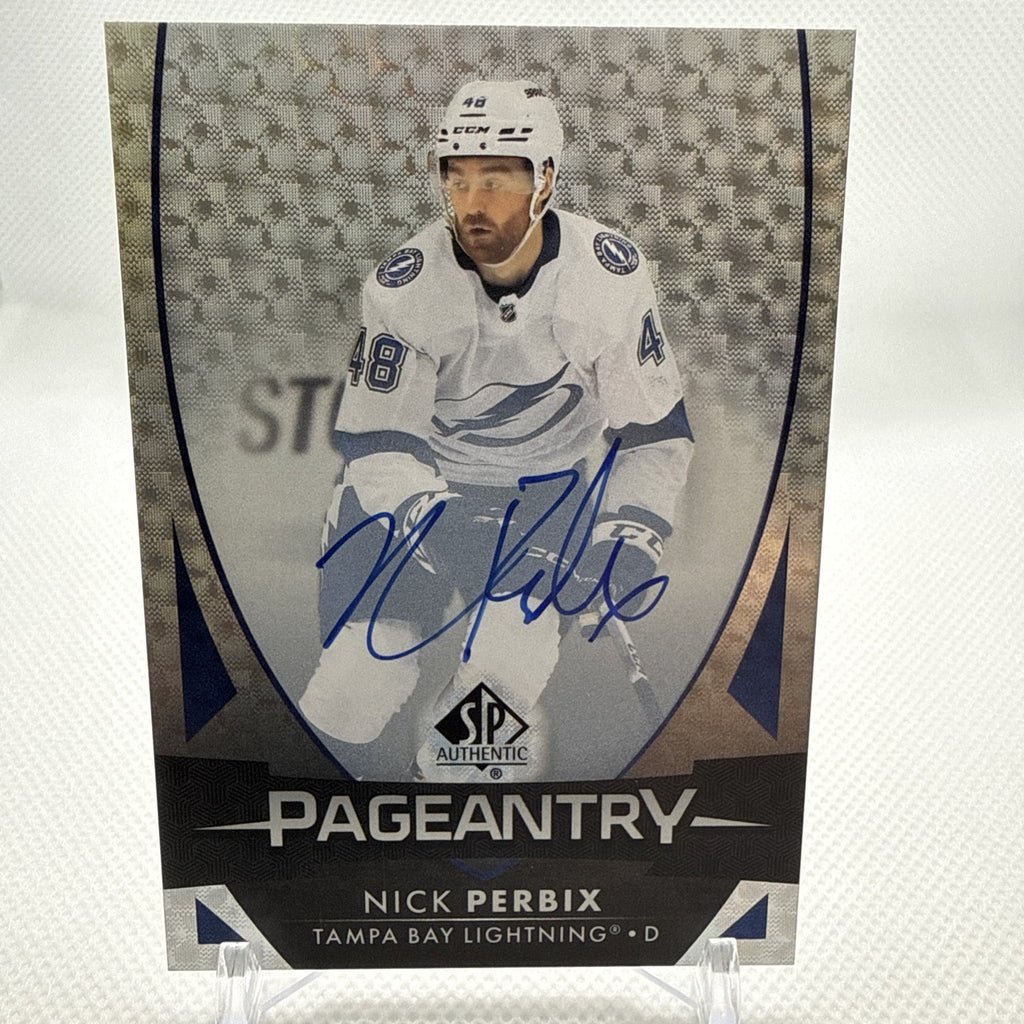 Nick Perbix 2023-24 SP Authentic Pageantry Auto Tampa Bay Lightning