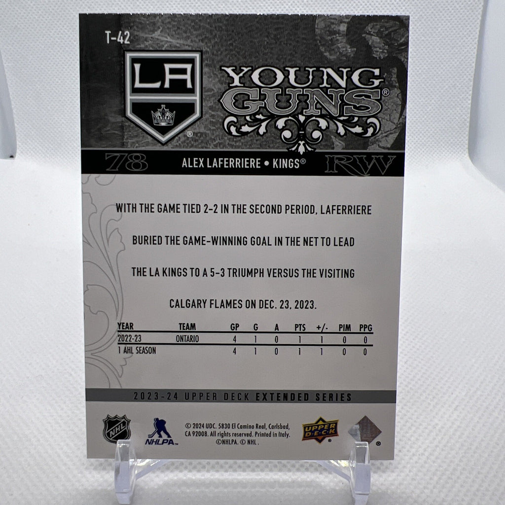 Alex Laferriere 2023-24 Upper Deck Retro Young Guns Los Angeles Kings RC