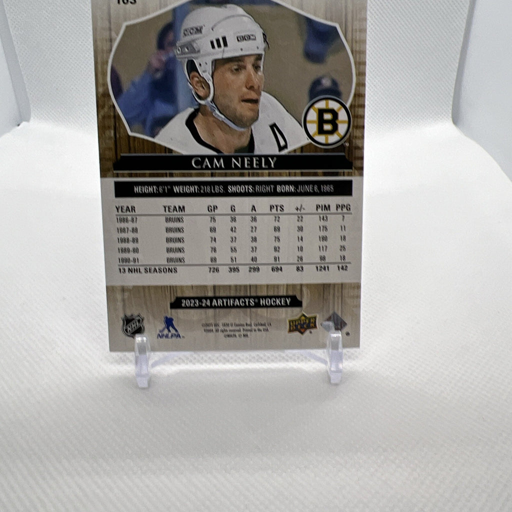 Cam Neely 2023-24 Upper Deck Artifacts Wood Parallel #163 Boston Bruins Legend