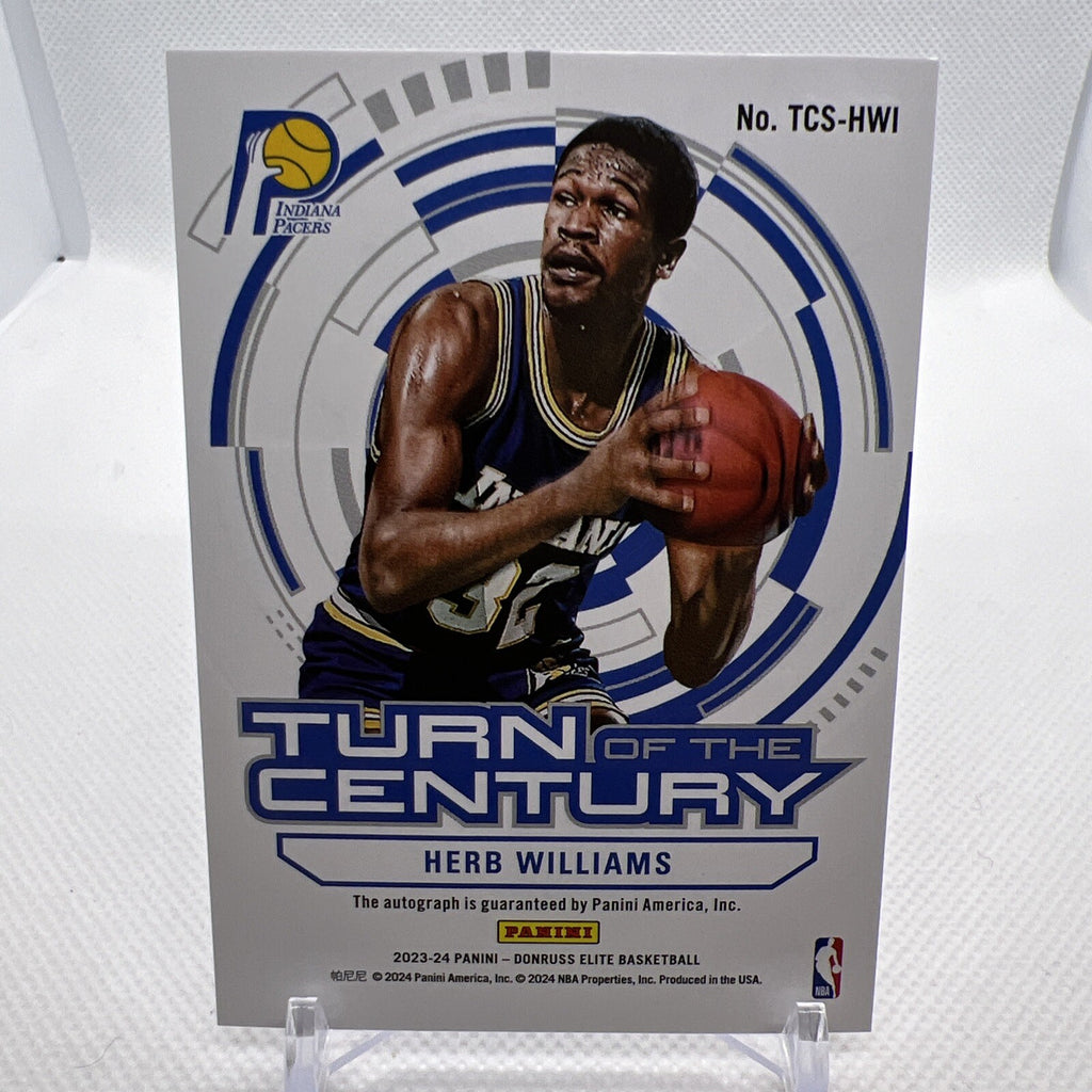 Herb Williams 2023-24 Donruss Elite Turn of the Century Auto Indiana Pacers