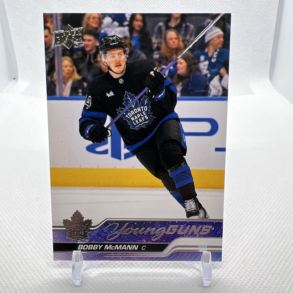 Bobby McMann 2023-24 Upper Deck Young Guns Rookie Toronto Maple Leafs 3 RC