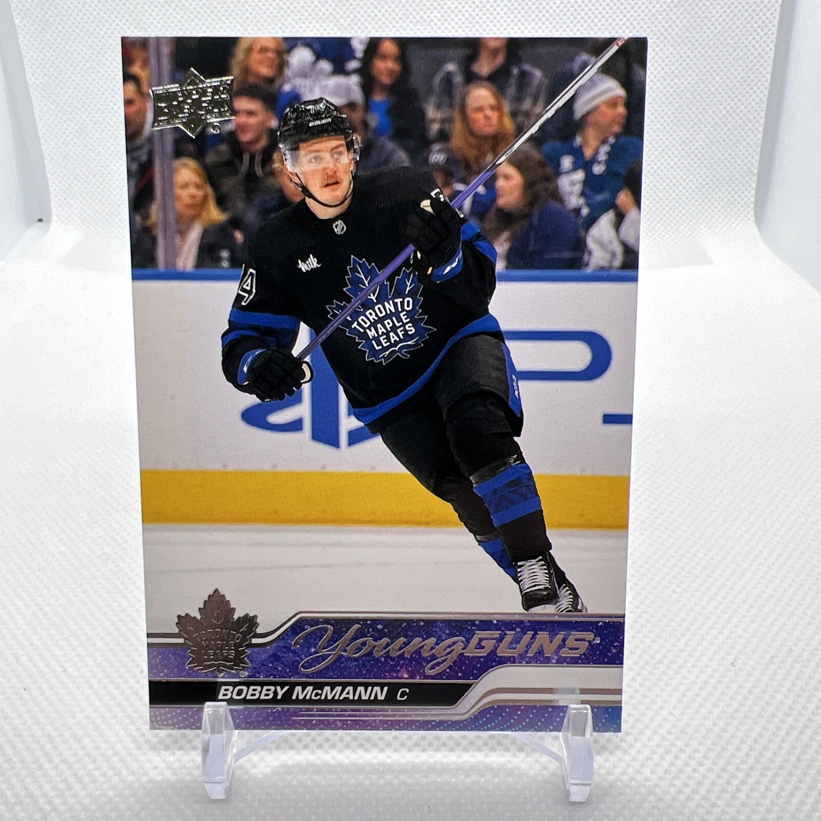 Bobby McMann 2023-24 Upper Deck Young Guns Rookie Toronto Maple Leafs 3 RC