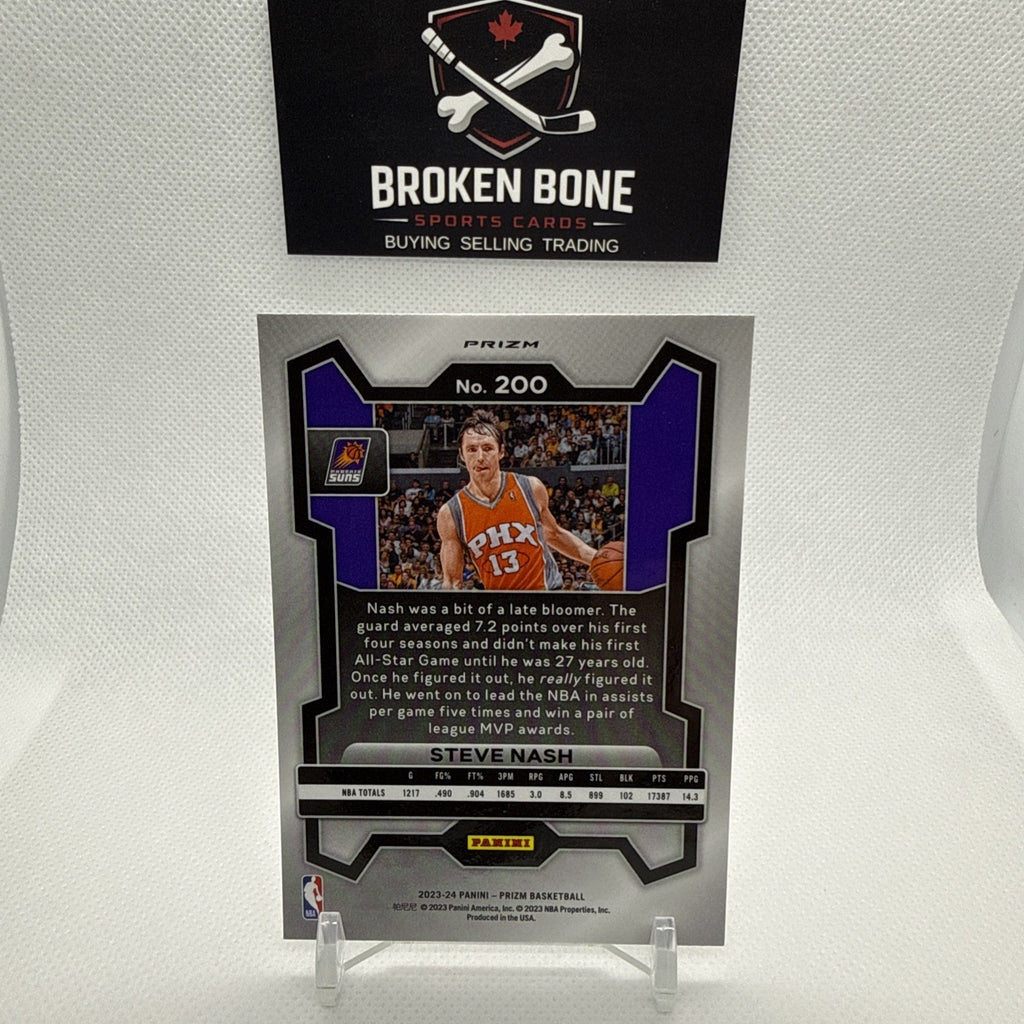 Steve Nash 2023-24 Panini Prizm Silver Prizm #200 Suns